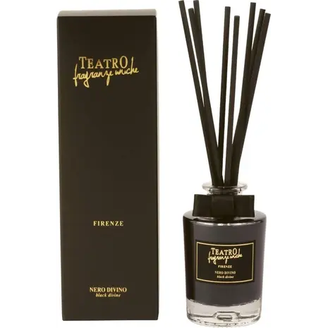 Αρωματικό χώρου με sticks Teatro Fragranze Uniche Black Divine 100ml